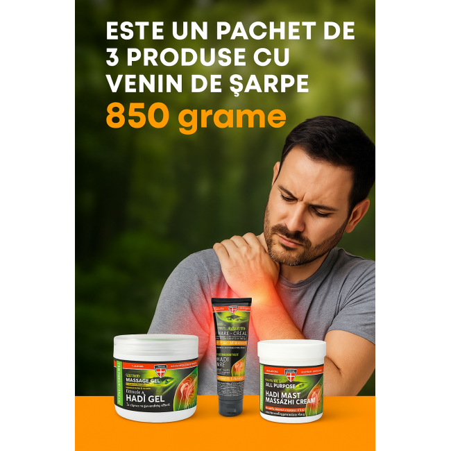 Pachet crema si gel cu venin de vipera la puterea a 3-a