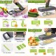 Răzătoare multifuncțională 22 piese legume și fructe – Verde, inox Răzătoare multifuncțională 22 piese legume și fructe – Verde, inox
