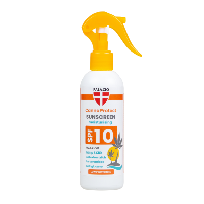 CannaProtect SPF 10 – Protecție solară ușoară și hidratare naturală 200 ML  CannaProtect SPF 10 – Protecție solară ușoară și hidratare naturală 200 ML