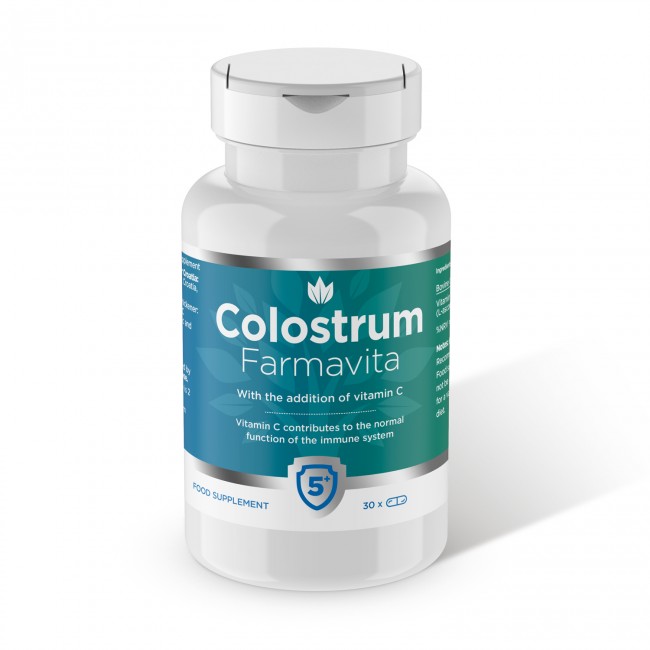 Colostrum Farmavita 1000 mg - 30 Capsule - Probiotic Natural