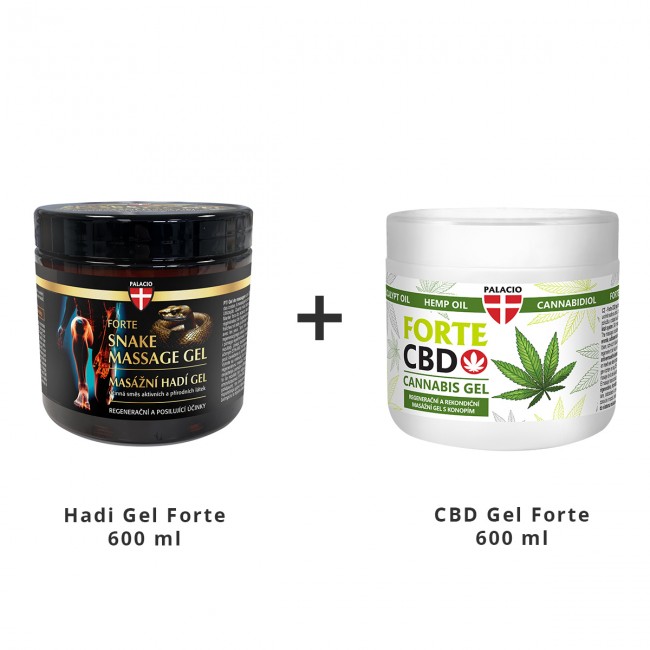 Pachet Hadi Gel Forte 600 ml + CBD Forte 600 ml